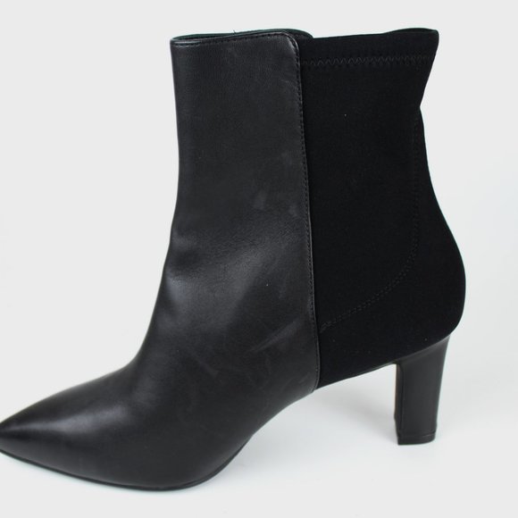 Stuart Weitzman Lauri 75 Booties | Sleek Black Ankle Boots for Work & Nights Out - Picture 7 of 12